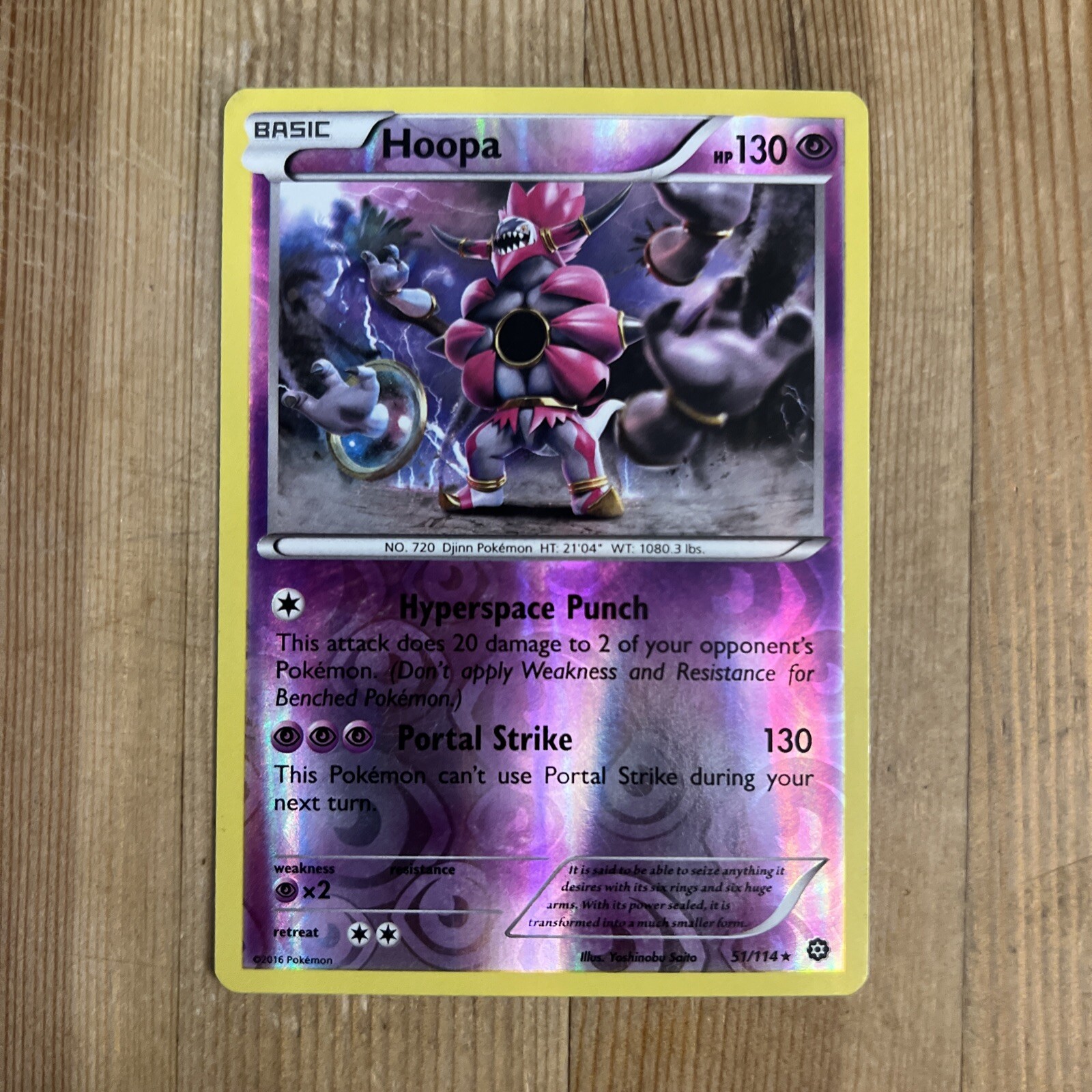 Pokémon TCG Hoopa Steam Siege 51/114 Reverse Holo Rare LP
