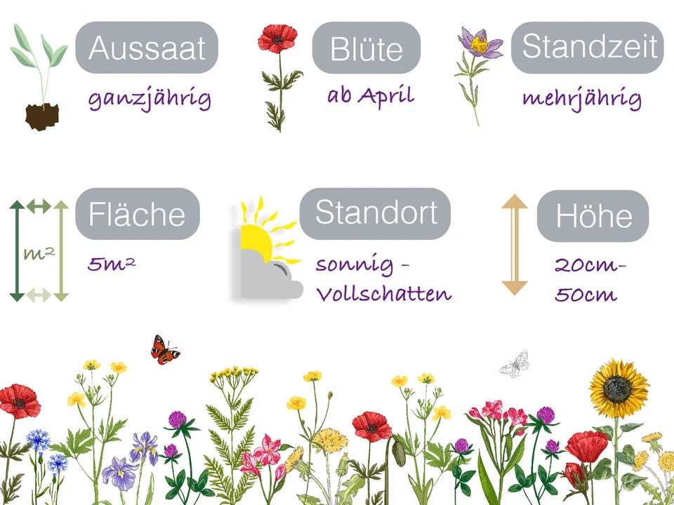 +5qm UNKRAUTMISCHUNG für den Garten Nachbarn Unkraut Samen Nachbarschaftsstreit - Bild 3 von 4