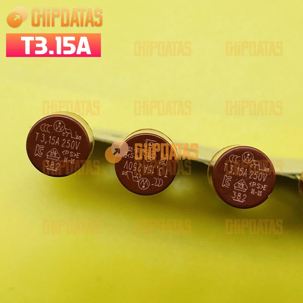 5PCS New T3.15A 382 250V 3.15A TR5 Miniature Slow Blow Micro Sub Min Fuse