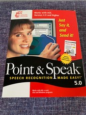 Dragon Systems POINT  SPEAK True Continuous Speech Recognition, Windows, NEW