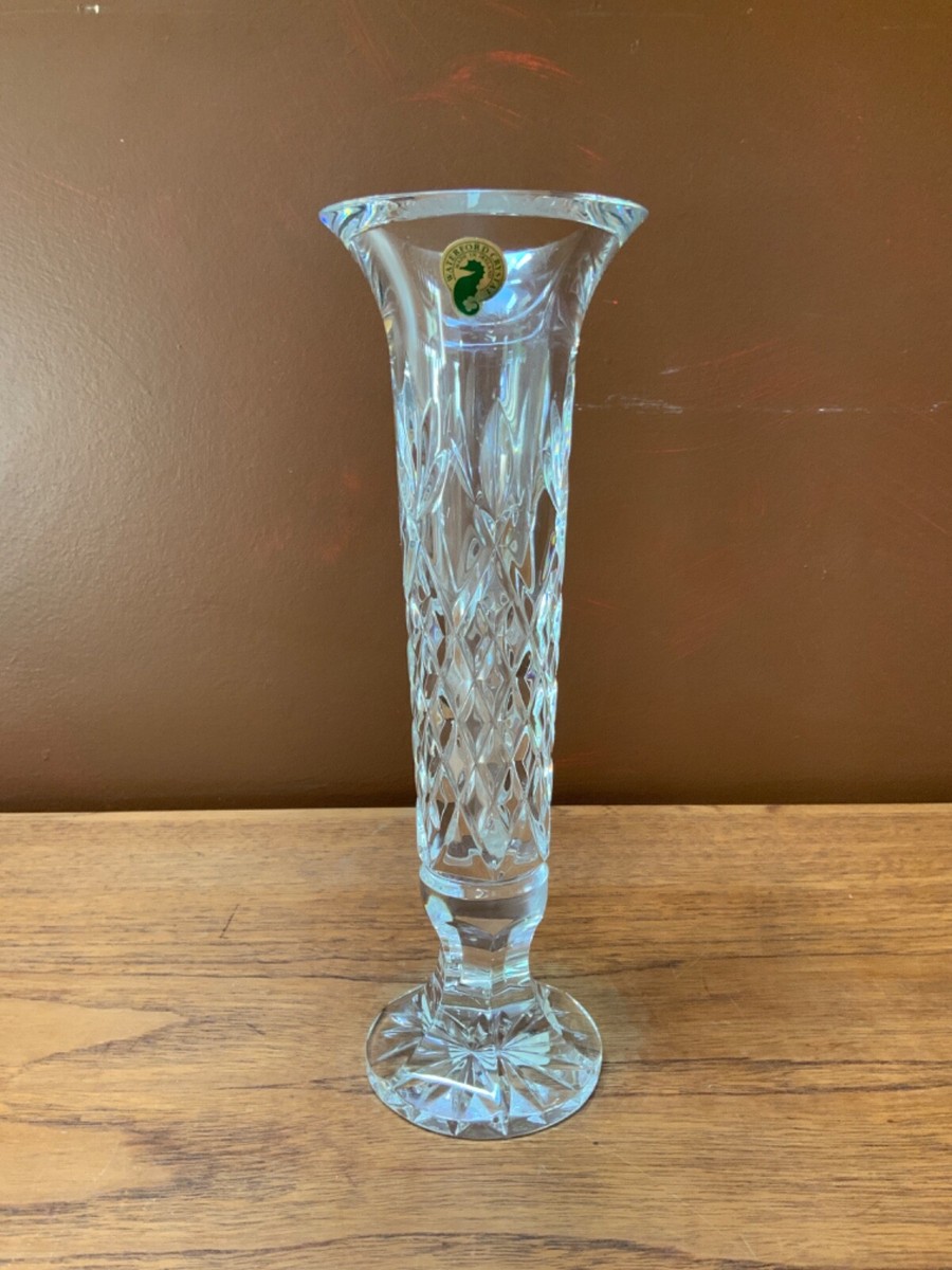 Waterford Lead Crystal Killarney Rose Vase 10-1/2” Tall Signed | eBay