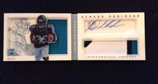 2013 DENARD ROBINSON PANINI PLAYBOOK ROOKIE RC AUTO PATCH BOOKLET 9/25 JAGUARS