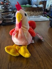 Ty Beanie Baby DOODLE The Rooster From The Original Collection Rare!