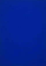 Blue Monochrome by Yves Klein as HIQU Art Print on Canvas