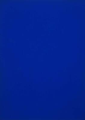 Blue Monochrome by Yves Klein as HIQU Art Print on Canvas