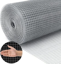 Chicken Wire 1/2 Inch Hardware Cloth 50 FT Galvanized Cage Mesh Roll 1/2"x1/2"