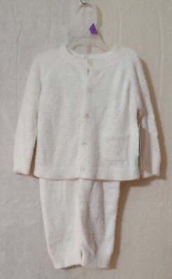 Gerber Outfit 2 Piece White Cardigan & Pants Set Modern Moments NOS 12 Months