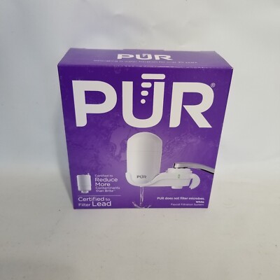 PUR Faucet Mount Filtration System, Filer included, White