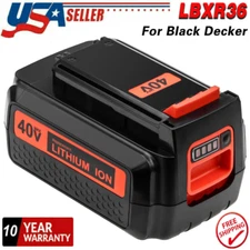 40 Volt 4.0Ah for Black and Decker 40V Max Lithium Battery LBX2040 LBXR36 LSW36