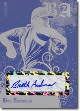 2008 Brett Anderson Autograph Rookie Auto Press Plate RC 1/1