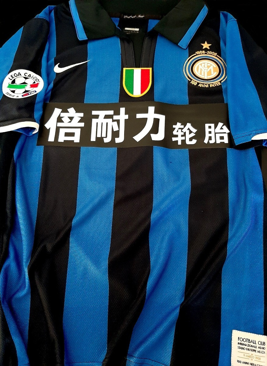 NIKE INTER MILAN 2008 HOME CENTENARY IBRAHIMOVIC S ORIGINAL