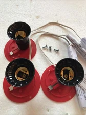 Blow Mold Light Cords Red full size Socket General Foam NEW LOT OF 3 SALE