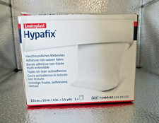 CINTA HIPAFIX 4 pulgadas x 11 yardas Adhesiva Tela No Tejida Marca Leucoplast Hecha en EE. UU.