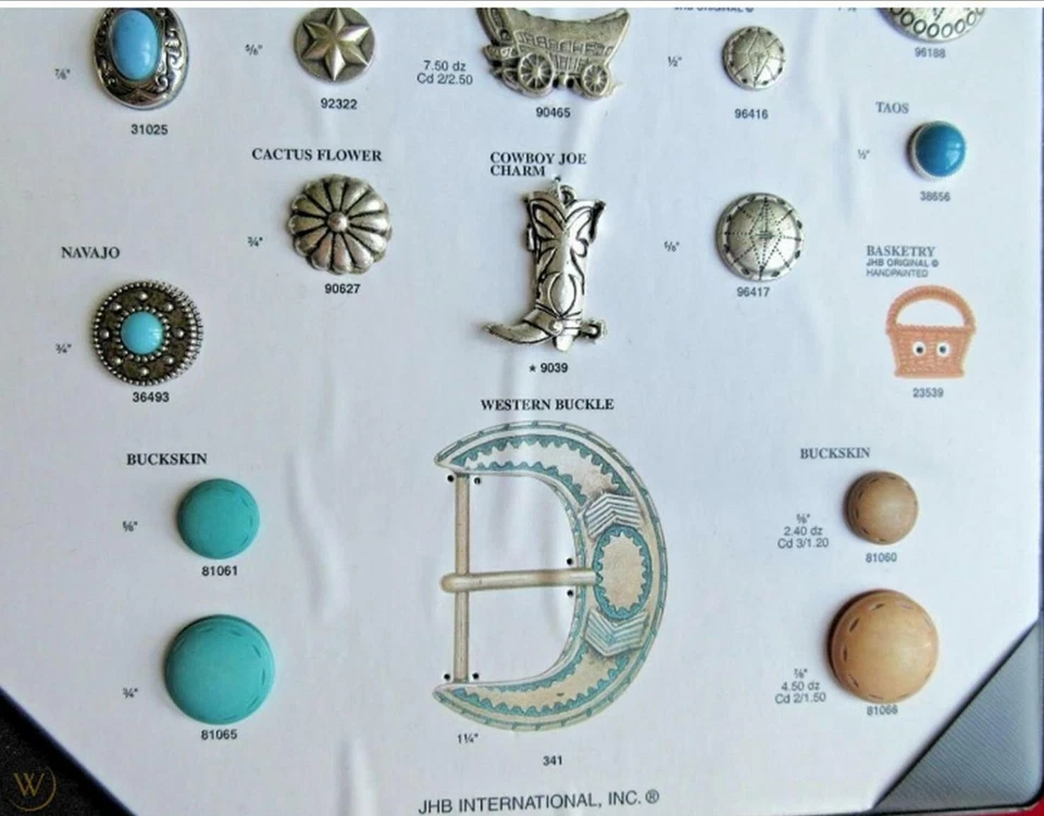 JHB Rattan Basket Button 21mm Novelty 2 Hole Picnic Handle Sewing Art DIY Crafts - Image 4 of 4