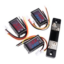 DC 0-100V 1A 10A 50A 100A Digital Voltmeter Ammeter LED Display Amp Volt Meter