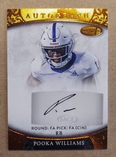 2021 Sage Aspire POOKA WILLIAMS #ASP-141 Rookie RC Autograph Auto Bronze Kansas
