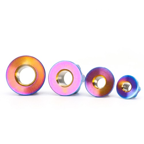 Titanium Nut M6 M8 M10 M12 M14 M16 M20 Ti Flange Nuts for Motorcycle Rear Axle - Picture 10 of 12