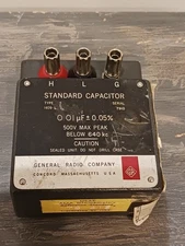 GENERAL RADIO 1409-L STANDARD CAPACITOR 0.01uF +- 0.05%  1409 L