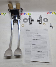 Chicago Rubinetti 834-EPABCP Pedaliera Combo Pedaliera Lavello Lungo Estensibile Cromato