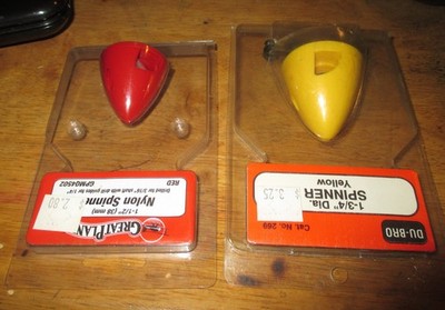 Du-Bro Great Planes 1 1/2'' and 1 3/4''spinner lot  RC Model Airplane prop nylon