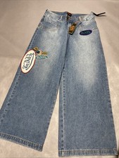 Von Dutch NWT Women's Size 30x31 Extra Wide Leg Flare Jeans Y2K Embroidered
