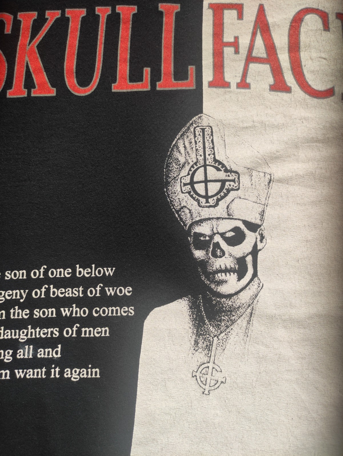 Vintage 2014 GHOST Rare Tour Shirt Metal Doom Band Opeth Mercyful Fate HorrorTee