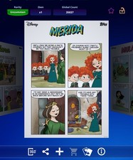 VIDEOGAME Topps Disney Collect 20 - PRINCESS CHARISMA Comic - MERIDA