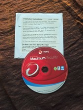 Trend micro maximum security-2014 Cd With Serial Number Used 