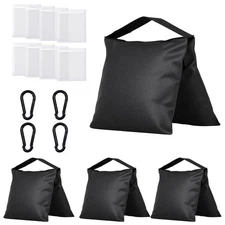 Haboke 4-Pack Heavy Duty Sandbags,Multi-Use Stability for Photography Backdro...