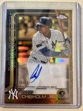 Jazz Chisholm Yellow Gold Auto /75 2025 Topps Gilded Collection#CGA-JCJ YANKEES