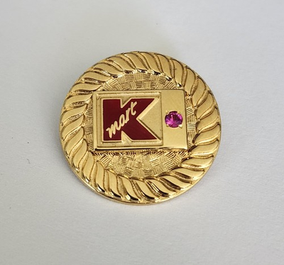 #ad #ad Vintage Kmart Lapel Pin 10 Years Service Appreciation Gold Tone $35.00