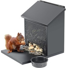 Squirrel Feeder for Outside Foldable Metal Perch Hanging Chipmunk House