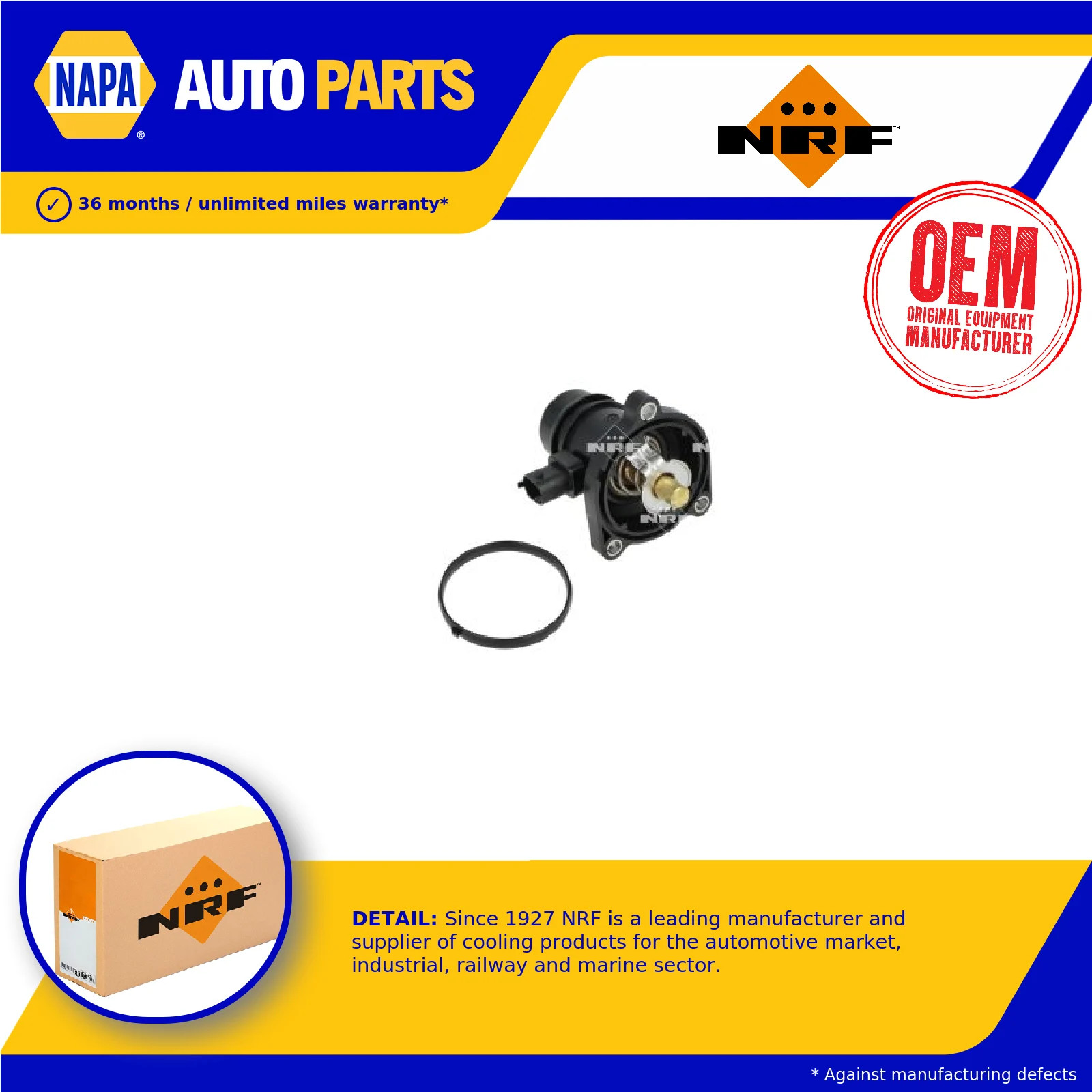 Coolant Thermostat fits OPEL ASTRA J 1.4 09 to 20 NRF 1338029 1338261 1338379