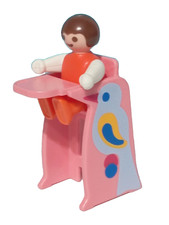 PLAYMOBIL LOT FIGURE HIGH CHAIR BABY BOY GIRL CHILDREN MANSION BOTTLE CHAIR...