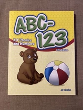 ABeka ABC / 123 K4 4 Year Old Kindergarten Math And Phonics
