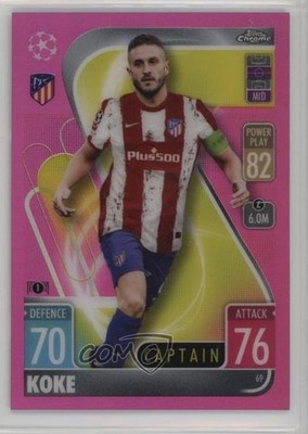2021 Topps Chrome Match Attax UEFA Champions League Pink Refractor /199 Koke n1u