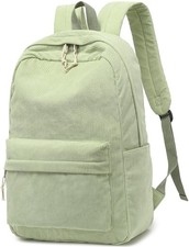 School Backpack for Teens Large Corduroy Bookbag Lightweight 15.6 inch Laptop...