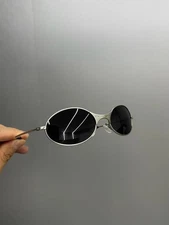 Oakley Vintage C Wire1.0 Sunglasses Sliver Frame Black Lenses