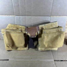 Construction Carpenter LEATHER TOOL BELT Custom Craft CLC Tool # 427X Adjustable
