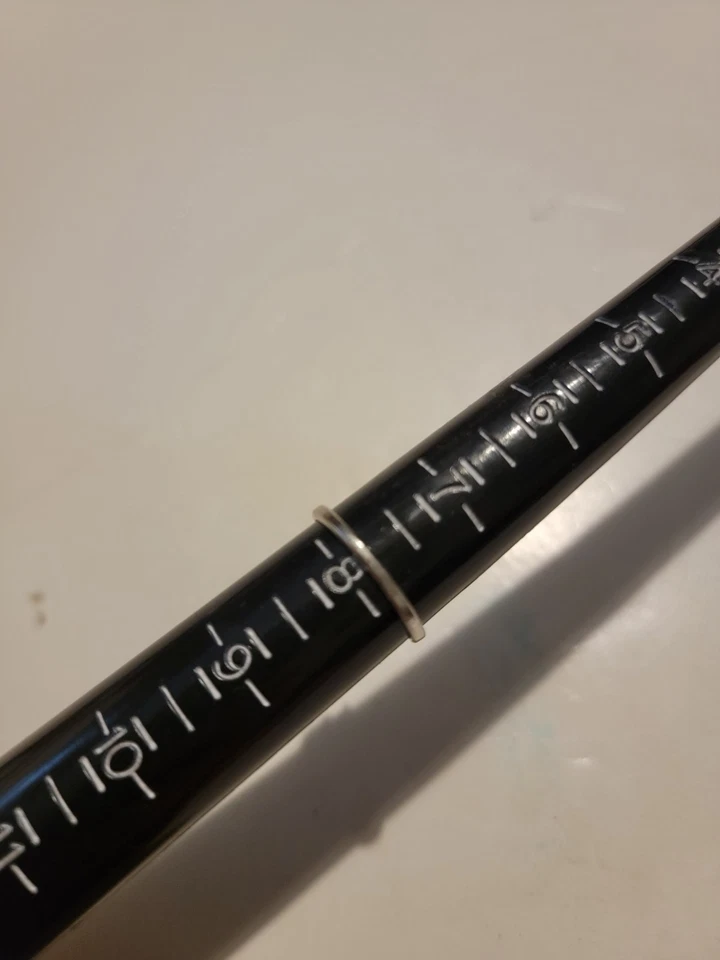 Anillo Ovalado Perla Negra Plata de Ley 925 Estrella Hecho a Mano Anillo Joyería 7.75 Foto 3 de 4