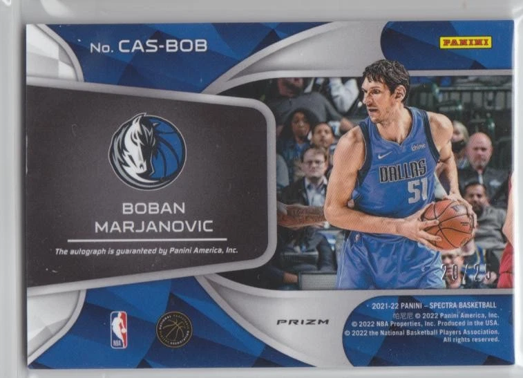 2021-22 Spectra #CAS-BOB Boban Marjanovic Catalysts Autograph /25 - Image 2 of 2