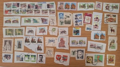 C3 Polen - Briefmarken Lot auf Papier - gemischte Jahre