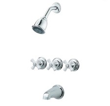 Pfister LG01-8CPC 3 Handle Tub Shower Faucet Trim Kit Valve Sold Separately