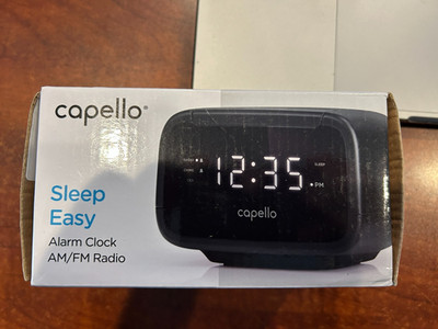 Capello Sleep Easy Alarm Clock  AM/FM Radio CR15 Sleep Timer