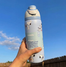 Owala FreeSip Snoopy Blue 32oz Insulated Water Bottle Peanuts Edition New
