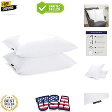 Duck Feather Down Bed Pillows for Sleeping2 Packs-Standard/Queen,High Filling...