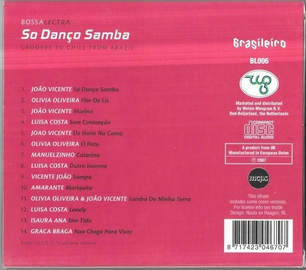 So Danço Samba - Weton-Wesgram – BL006 - Brasileiro - CD, Compilation - Bild 3 von 3
