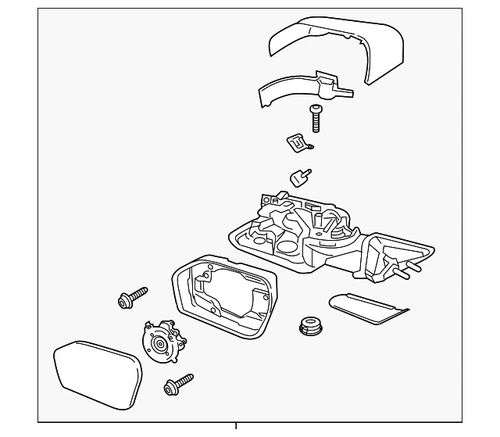 Genuine Ford 2020-2024 Ford Explorer - Mirror Outside LB5Z-17682-EC