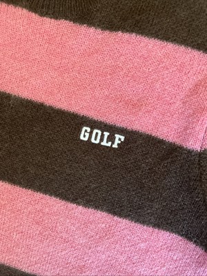 Tyler The Creator Golf Wang Mohair Knit Striped Sweater Pink