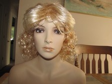 Female Makeup Mannequin Head  Shoulders Display Bust, W/WIG
